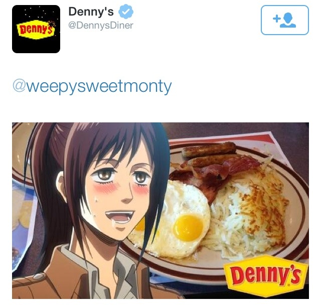 tounlink:  JUST A REMINDER THAT THIS IS AN ACTUAL TWEET FROM DENNY’S 