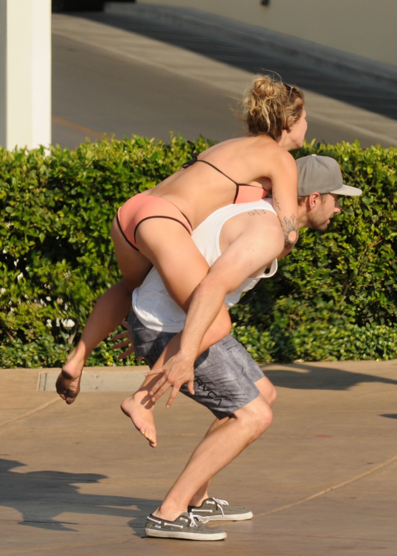 you gotta remember it’s about 110* and she was bare foot.