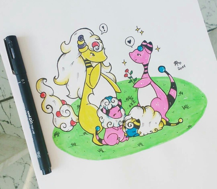 wildelectrictype: electric sheep family are my fave pokémon ⚡  (i’m not that
