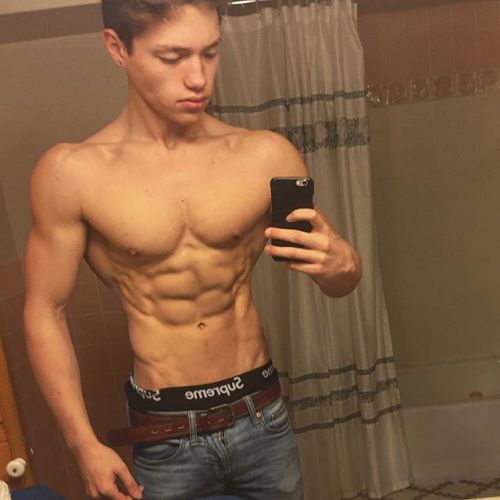 bulging teen muscles