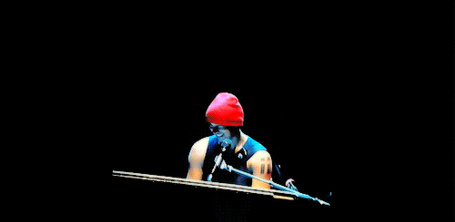 bulletforthefew:Tyler reacts to the crowd cheering 