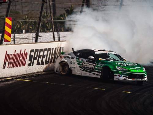 Ryan Tuerck’s green O'Reilly’s FRS from Irwindale