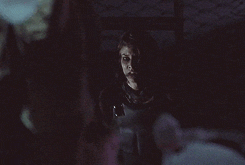 thewalkinggifs:  "I didn't want you in here." "I know, I had to." The Walking Dead - Internment  