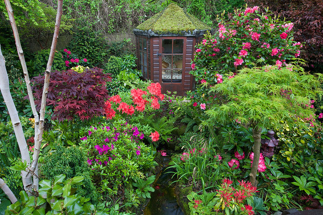 baeboy:  Summerhouse amongst the late spring flowers