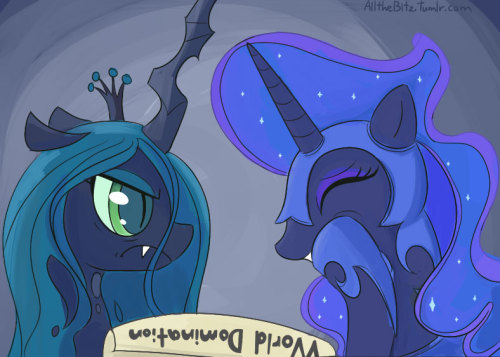 allthebitz:  Nightmare Moon laughs at your plot Chrysalis.  X3