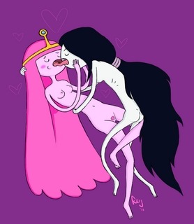 adventure-time-hentai-porn:  Marceline X Princess Bubblegum