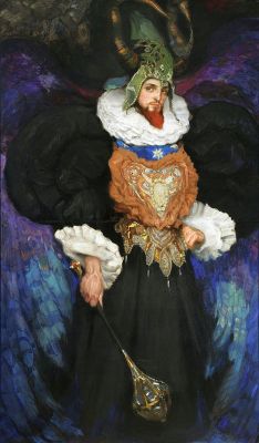 oldpaintings:    Portrait of Painter Bronislaw Brykner in Fancy Costume, 1908 by Kazimierz Stabrowski  (Polish, 1869–1929)
