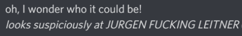 Assorted Thoughts On Jurgen Leitner From Various Points During My Friends Listening So Far :)