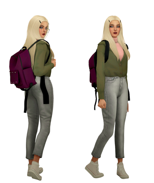 TS4 Backpack Lookbook Skin / Face / Hair / Eyebrows / Eyes / NosemaskClothing - Top Attakai Jacket