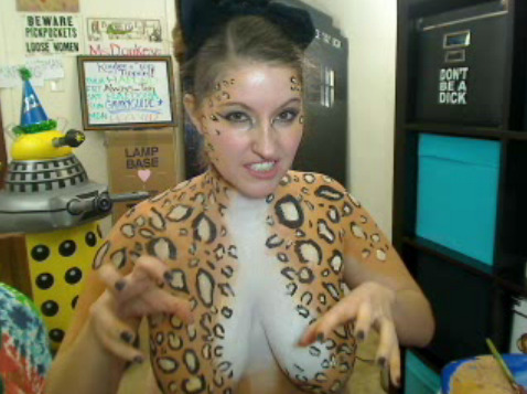 kayleepond:  kpshapa:  The amazingly talented kayleepond astounded me with her leopard