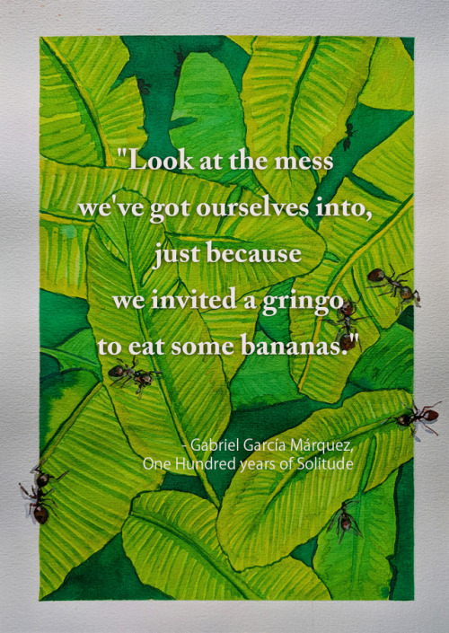 This artwork has always been intended to be an homage to Gabriel García Márquez&rs