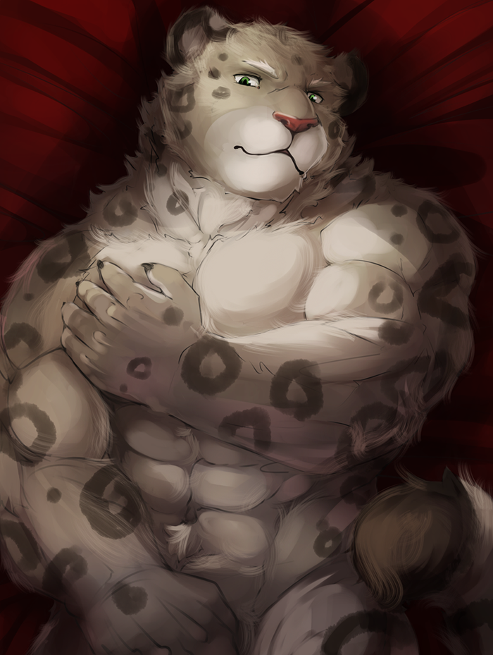 ralphthefeline:    Well remember the snow leopard husbando I drew a while ago? this