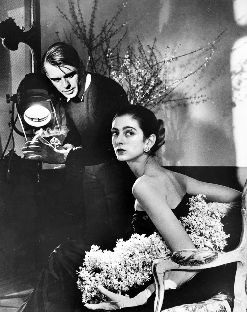 Carmen dell’Orefice and Horst P. Horst photographed by Leonard McCombe, 1947