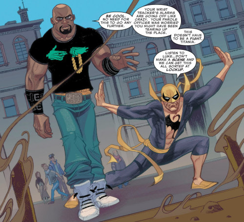 t-4talkingcomics - Luke Cage rocking an RTJ shirt and Danny in…...