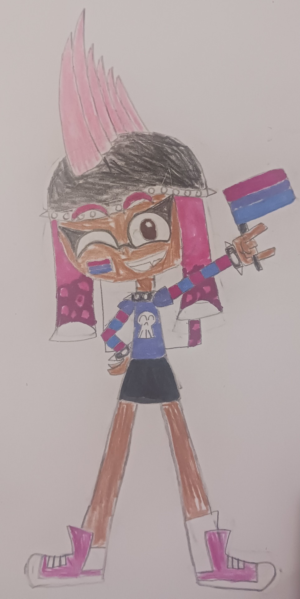 Real Quick, Happy Bi Visibility Day!! This Is Old Art I Made In June, But I Think This Is Pretty Fitting