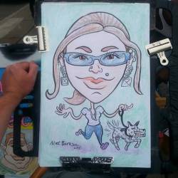 Caricature at Dairy Delight! #art #drawing