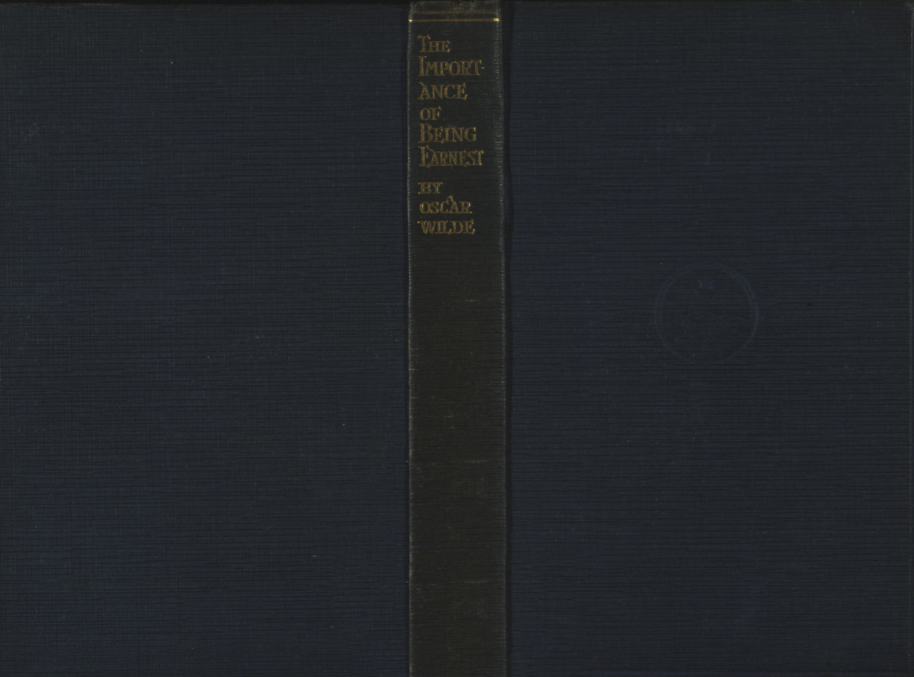 boogalaxy:  Cover and front matter of The Importance of Being Earnest, 19th edition