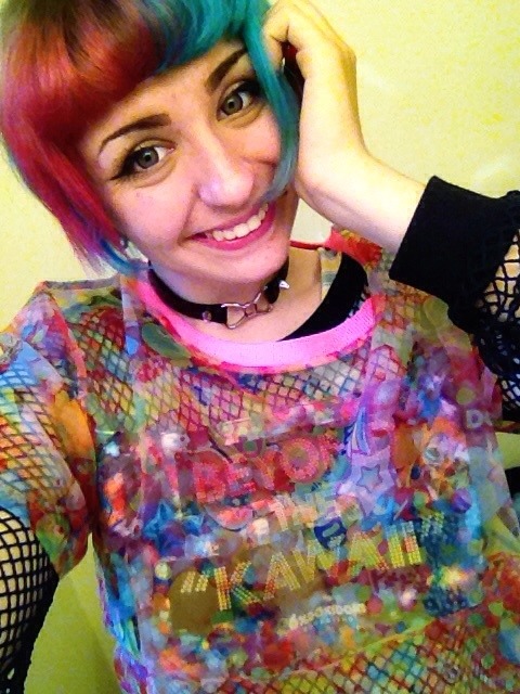 mahouprince:  I got my new 6%DOKIDOKI shirts in the mail and I’m honestly ecstatic !!! I’ve wanted these two tops for so long and I never thought I’d be able to own them so finally having them on my body is unreal!!!!