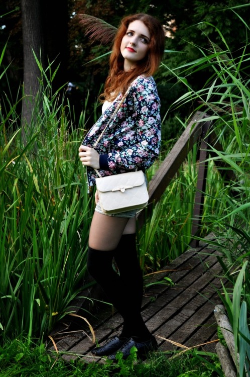  Fashionmylegs Style Picks Top - H&amp;M Bag - Ebay Shorts - Bershka Jacket&