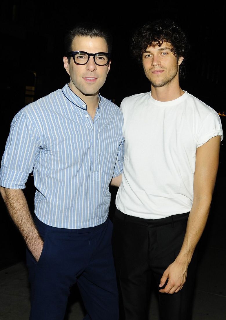 fuckyeahmilesmcmillan:Zachary Quinto and Miles McMillan Step Out for ‘Hotel Artemis’