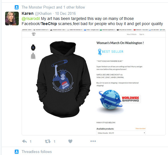 WARNING ABOUT TEECHIP AND OOSHIRTS AND FAN MERCH ADS ON FACEBOOK + TWITTER