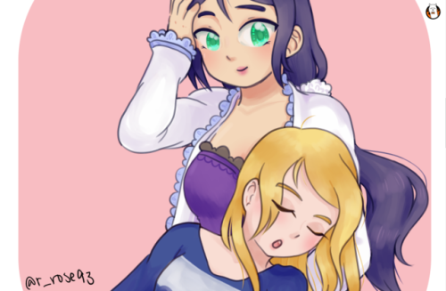 preview of my NozoEli piece &lt;3 still gotta work out what i want to do with the backgroun