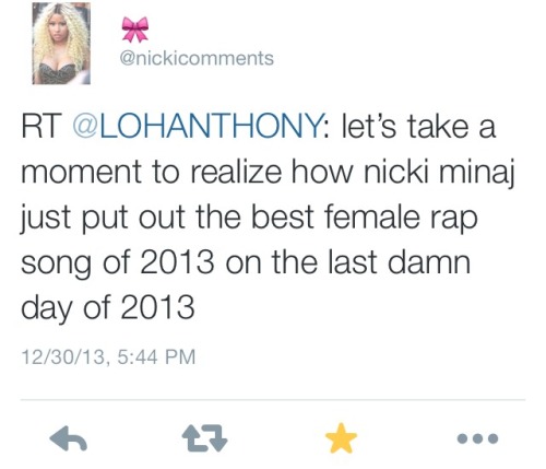 privatebarb:mayashawty:My fav tweets about Nicki Minaj’s Remix Boss Ass Bitch Lol Beyonce’d the Rap 