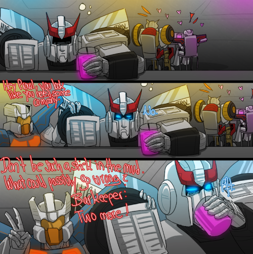 Porn goingloco:  Eject is touching Prowl’s wheels photos