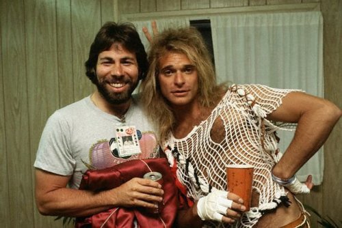 Steve Wozniak & David Lee Roth, 1983 by Zircon_72