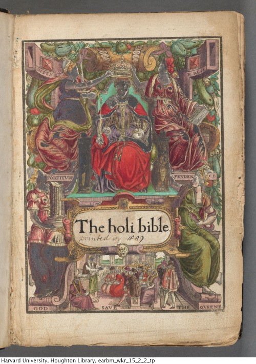 The Holi Bible, 1569 (also known as The Bishops’ Bible)WKR 15.2.2Houghton Library, Harvard Universit