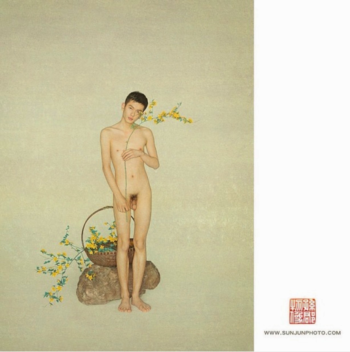 artoffreddieniem-blog:  【新文人美男摄影】国画工笔式PS；独此一家。选自中国摄影诗人@布法罗的树孙郡 