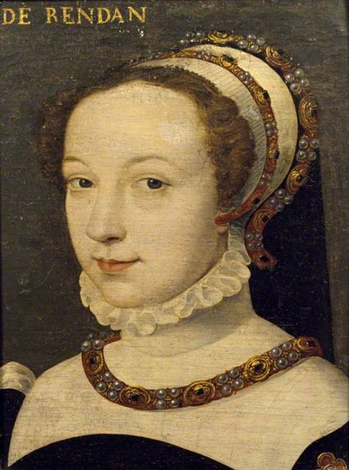 history-of-fashion:ab. 1550 French School - Fulvia Pico della Mirandole, Comtesse de Randan(Petworth