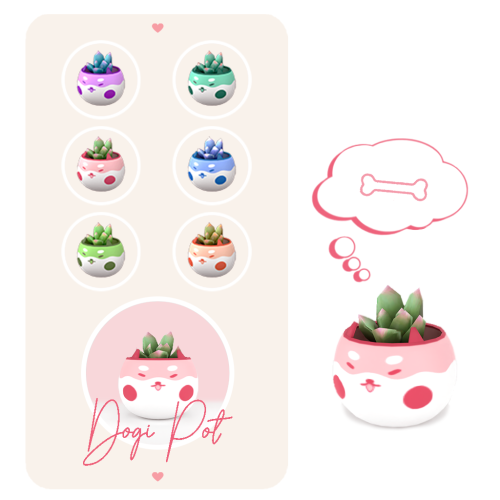 aira-cc:  Dogi &amp; Froggie Pots I wanted to do something for my followers and those who suppor