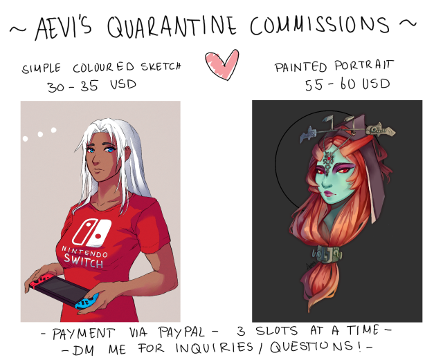 I’m opening commissions again! <3