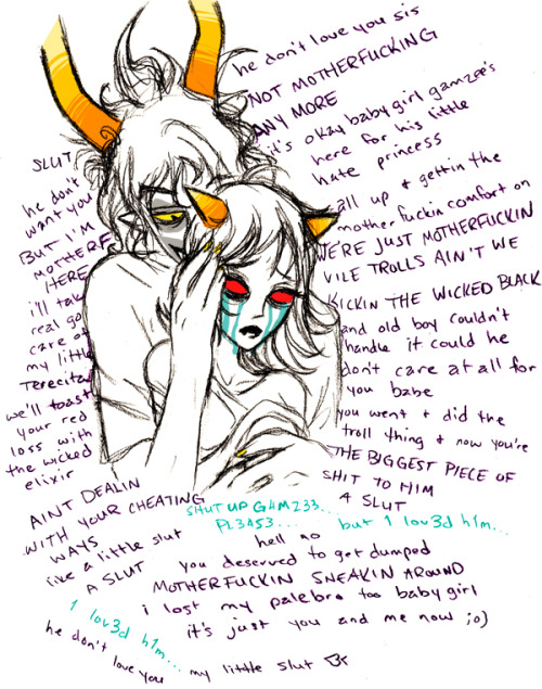 terezi:wow i just drew the worst thing everthere should be a trigger warning on this lol