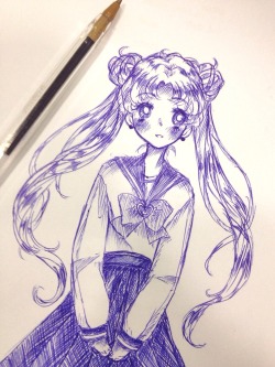 moederes:  doodled usagi at school 