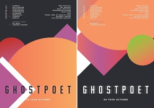 GRAPHIC DESIGN - Graphic Music Bands PostersDesigner James Kirkup creates graphic posters playing on