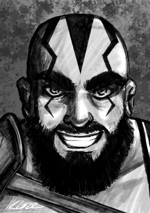 A speedpainting of Grog. Let’s see if I can do the rest of Vox Machina before The Legend of Vox Mach