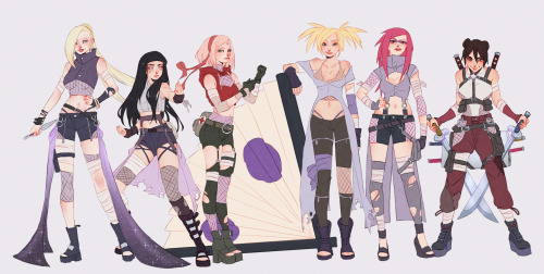 inoxsai:Naruto girls redesign !Hope you’ll like it ! 