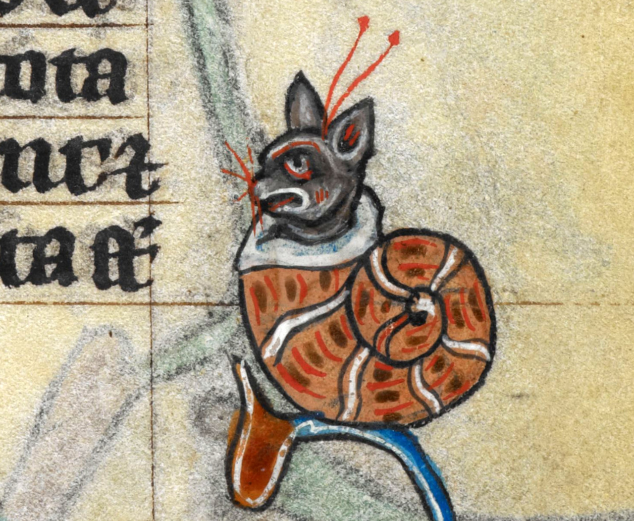 discardingimages:
“ snailcat
‘The Maastricht Hours’, Liège 14th century.
British Library, Stowe 17, fol. 185r
”