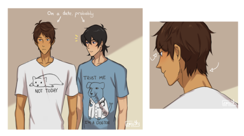 emuyh-art:  finally, a backstory to why I gave them different hair one day  