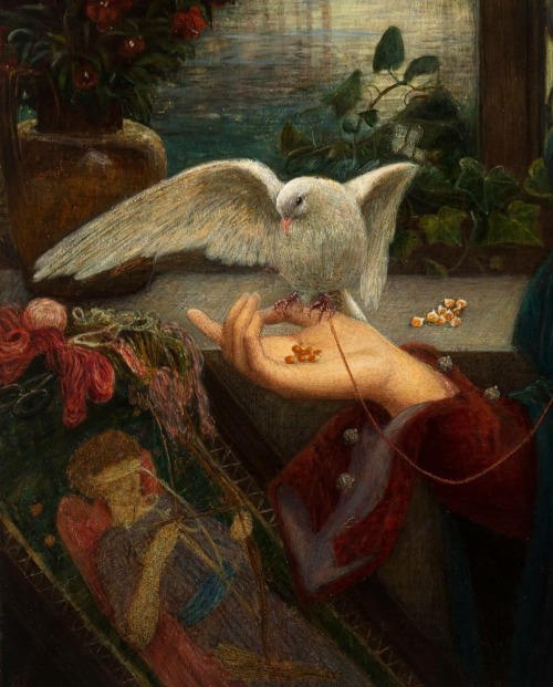 antoniettabrandeisova: Love’s Messenger (detail), c. 1885. Marie Spartali Stillman