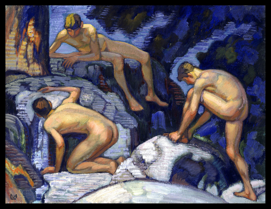 vintagemusclemen:I posted a Hofmann painting similar to this one in color scheme