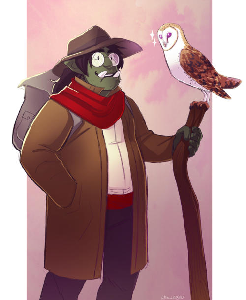 some twitter doodles of my good good magic boy Joel Farnham, the half-orc wizard i’ve been playing i