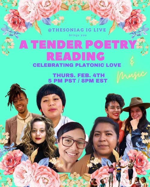 ✨This Thursday I’m hosting “A Tender Poetry” Reading to celebrate platonic love be