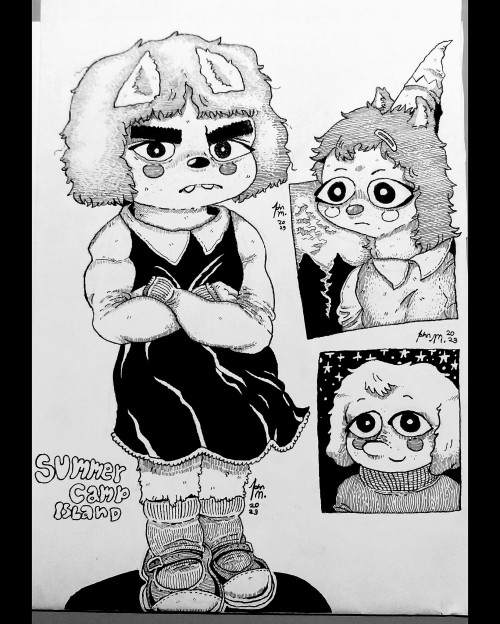 Some Draws Of The Characters Of A Show Called: Summer Camp Island.