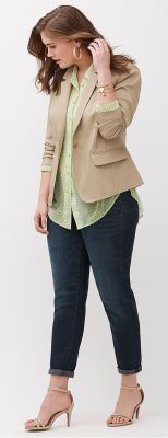 beautiful-real-women:  Plus Size Modern Blazer