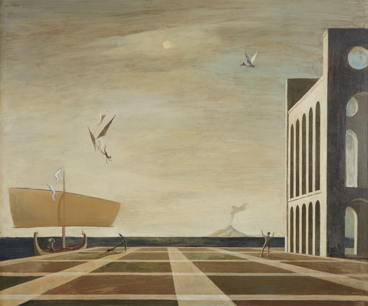 Harold Sterner (1895-1976) — Icarus [oil on panel, 1940]