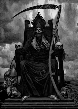 whitesoulblackheart:  Reaper King by Christian Sloan Hall ©Website / deviantART / Facebook (Please leave links &amp; credit … Ƹ̴Ӂ̴Ʒ)  