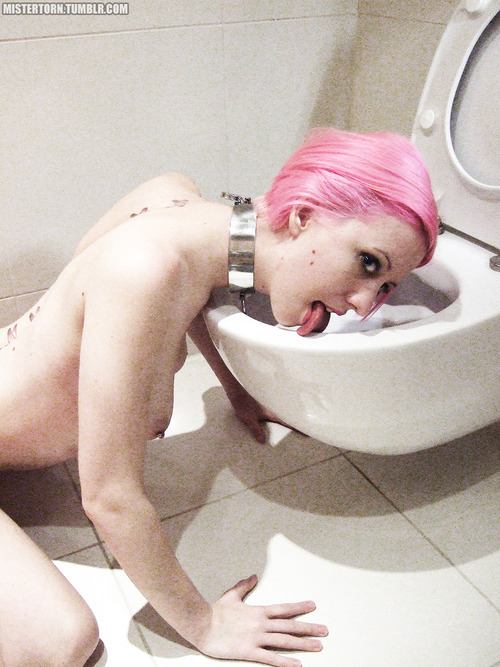 no-bullshit-scat-girl:  mistertorn:  More from that fantastic bathroom we were so sad to leave behind us in Brighton, UK.  such a hottie.  fucking love that hair <3